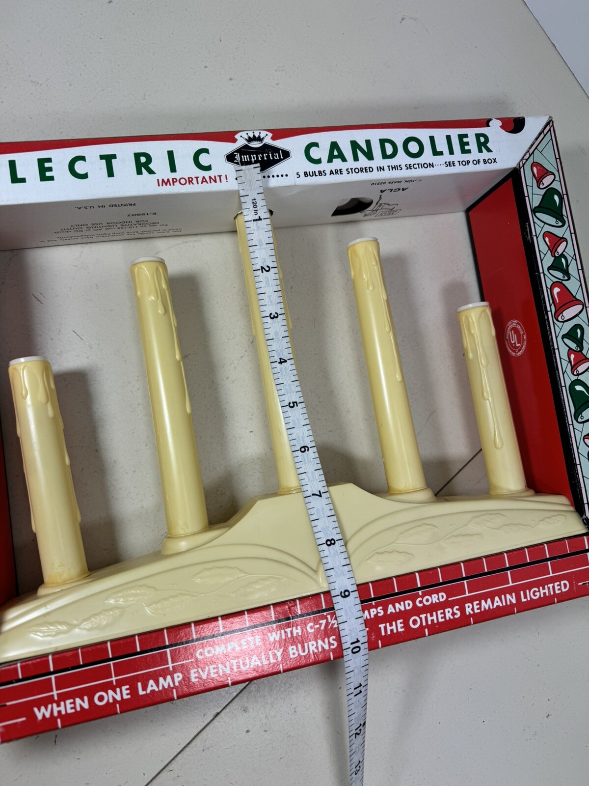 Vintage Imperial Electric 5 Lighted Candolier Holiday Decor | eBay