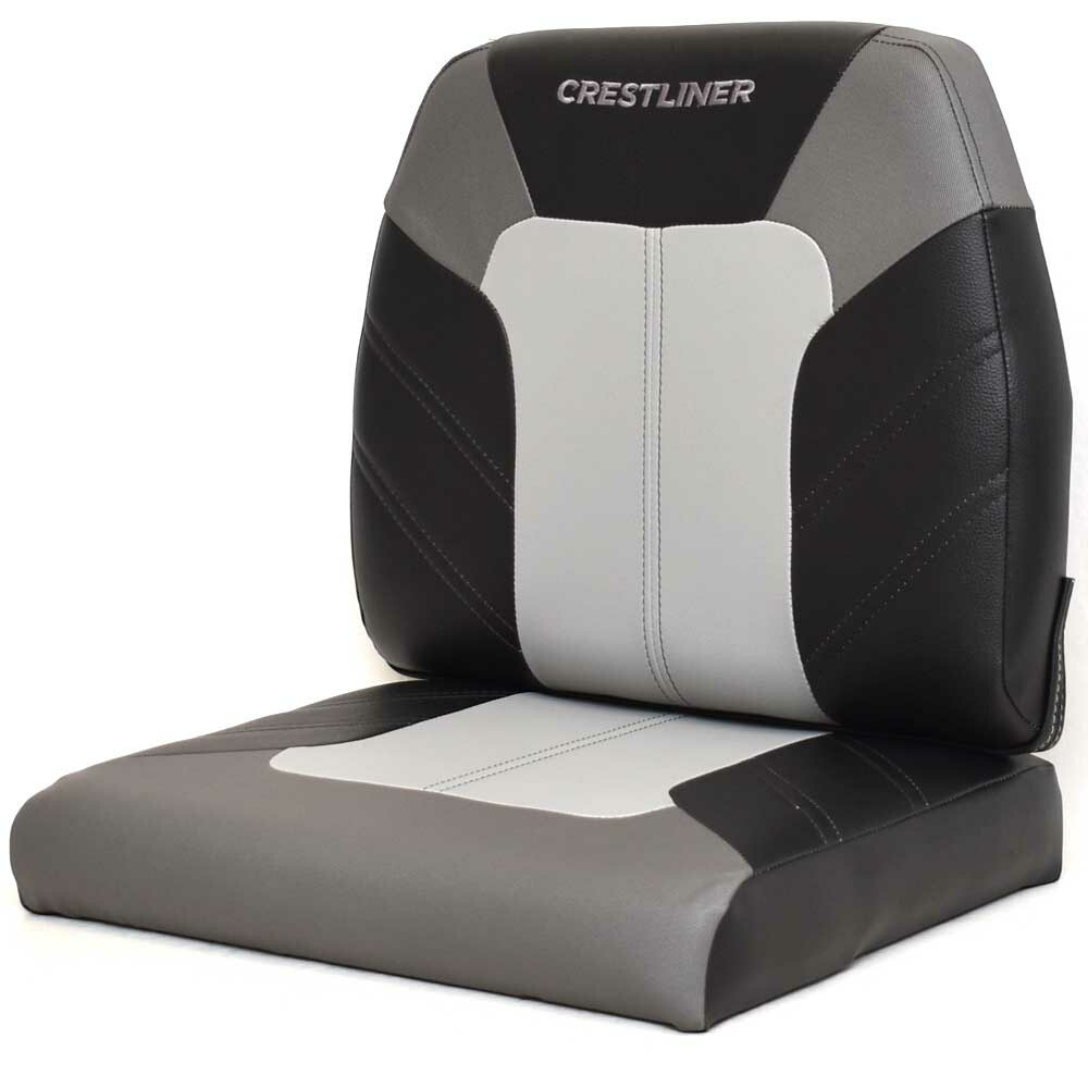 Crestliner Boat Bench Seat Cushions 2279632 | Aft Black Charcoal