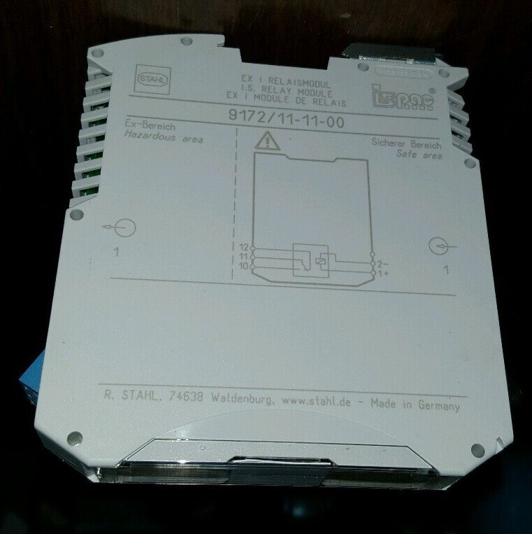 R. STAHL 9172/11-11-00 BARRIER RELAY MODULE SINGLE CHANNEL NIB