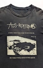 VINTAGE Aus-Rotten T-shirt 90s Band Black Cotton All Size S-345XL 4HRT102