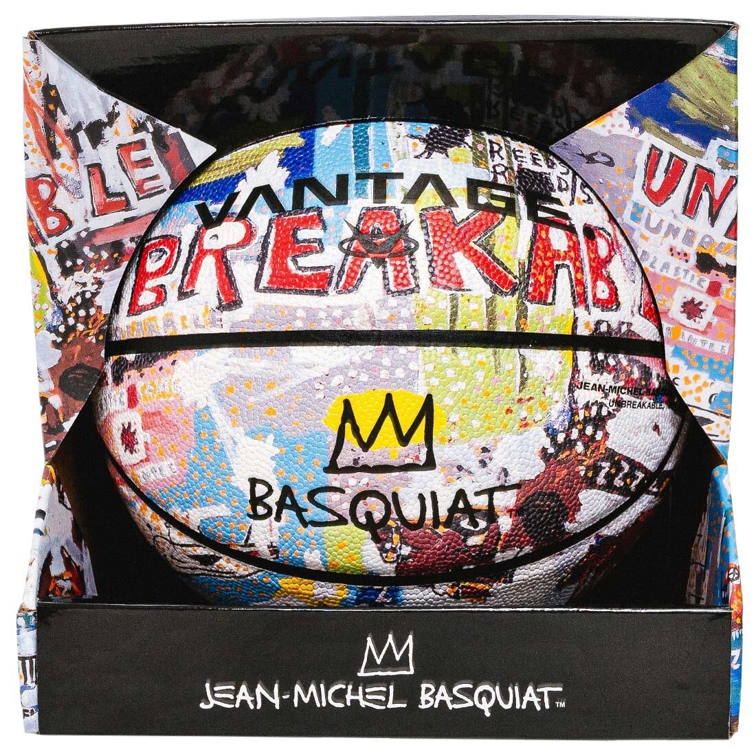 bait x jean michel basquiat x vantage basketball unbreakable multi