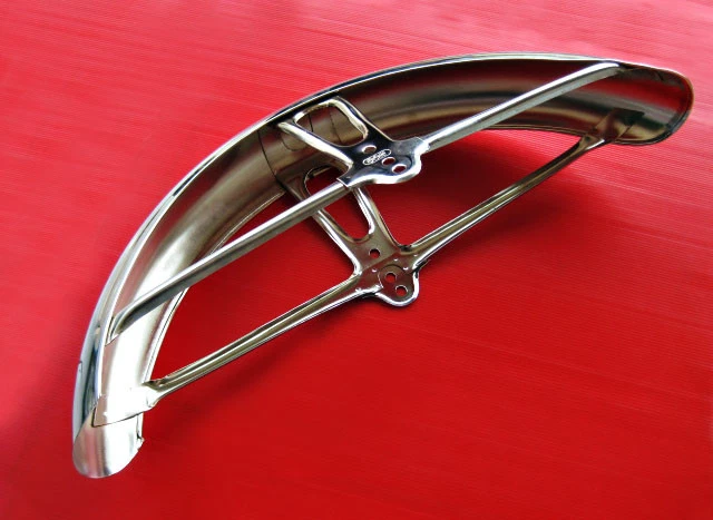 Fit YAMAHA YG1 YG5 YGS1 YB100 YL1 YL2 YL3 前挡泥板“CHROME”#BI1248# — 第 3/4 张图片