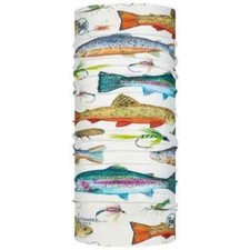 Buff Coolnet UV+ Alexandra Nicole Buff serie artista trucha cabeza de acero pesca con mosca