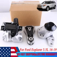Set of 3 For Ford Explorer 2016-2019 3.5L Engine Motor & Transmission Mount