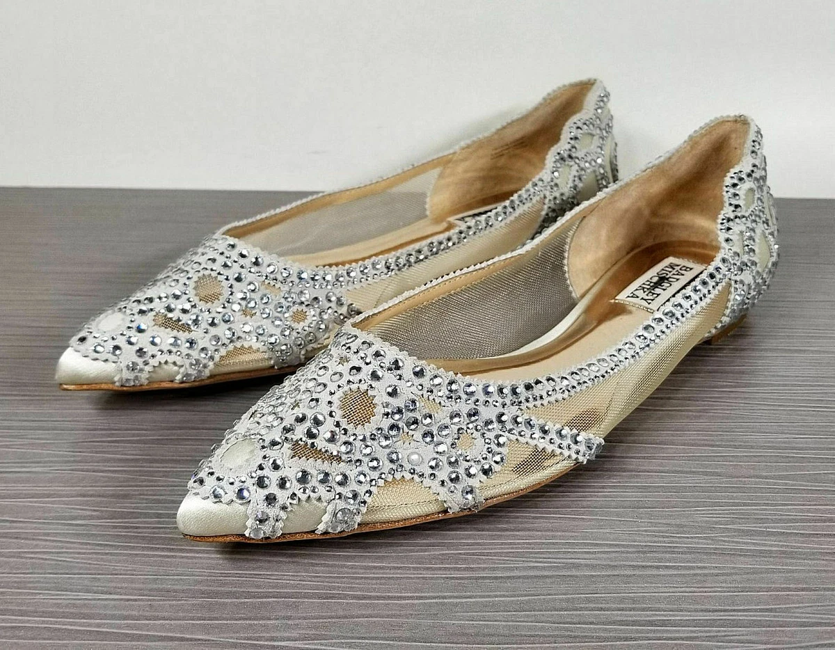 Badgley mischka gigi store flats ivory