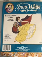 Disney Cross Stitch Kit Dancing SNOW WHITE 35070 Symbol of Excellence USA