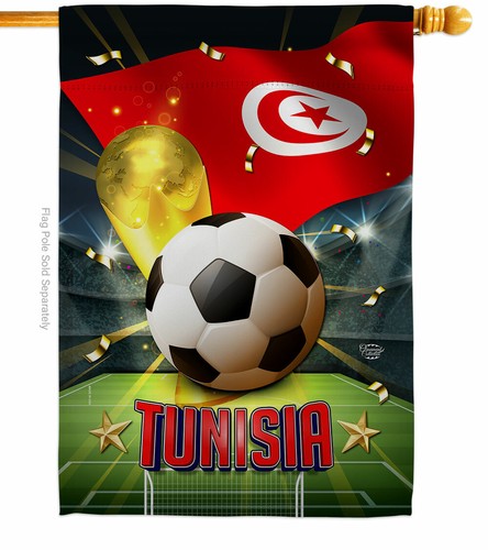 Copa Mundial Túnez Jardín Bandera Deportes Fútbol Decorativo Regalo Patio Casa Banner - Imagen 3 de 19