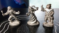 Rare Vintage D D Dungeons  Dragons Metal Miniatures lot magic users tsr