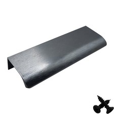 Anthracite Kitchen Cabinet Door Handles Cupboard Drawer Concealed Edge Pull