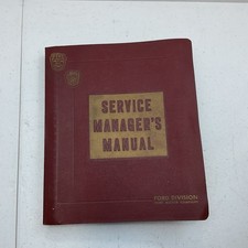 Vintage Original 1954 Ford Division Service Managers Manual Vintage Original 1954 Ford Division Service Managers Manual