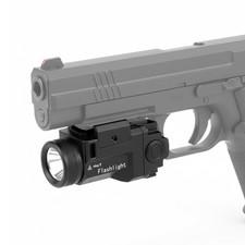 500 Lumen Rechargeable Tactical LED Flashlight for Pistol Handgun Picatinny Rail