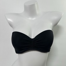 Victoria  s Secret 34C Bikini Top Bandeau Push Up Padded Strapless Swim Neon