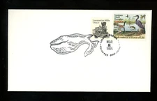 US Postal History Animals cover Whale Marine Wildlife Pictorial 1985 Columbus OH