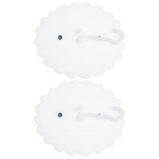 2 Sets Baby Mosquito Net Holder Hooks White PU Ceiling Cup Support