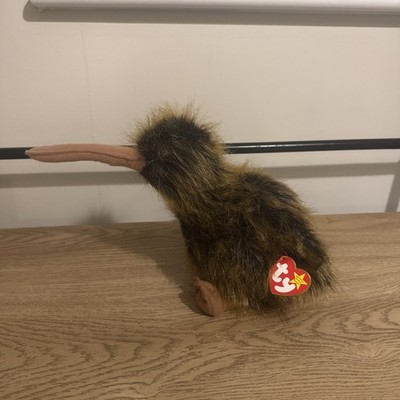 TY BEANIE BUDDY - SCHNABEL - KIWI VOGEL - NICHT MEHR PRODUZIERT MIT ETIKETT - NEUWERTIG
