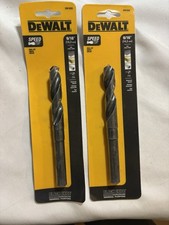 Lot Of 2- Dewalt 9/16' DW1620 Black Oxide Drill Bit Speed Tip BRAND NEW