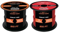 14 Gauge Car Audio Primary Wire (100ft) – Remote, Power/Ground Electrical
