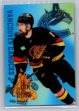 2025-26 Flair #29 Filip Hronek Hot Hues Vancouver Canucks