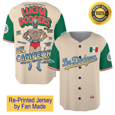 New Arrivals - Dodgers Mexican Heritage Night Jersey Shirts - All Size