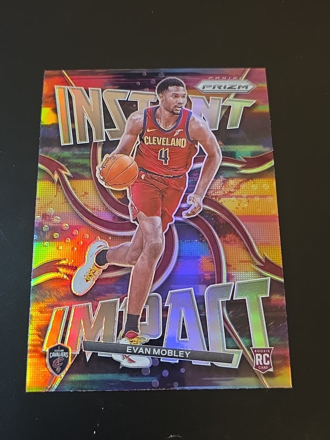 2021-22 Panini Prizm EVAN MOBLEY #10 Rookie Prizm Instant Impact Silver Refracto