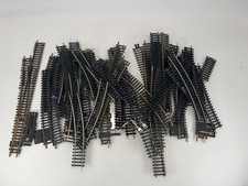 HO Scale Train Track Lot 50pc Curved Straight Turnouts Tyco Atlas Bachmann Mix