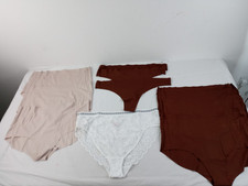 M&S Women's 10pcs Underwear Size 24 No VPL Lace Briefs Thongs Browns Beige White