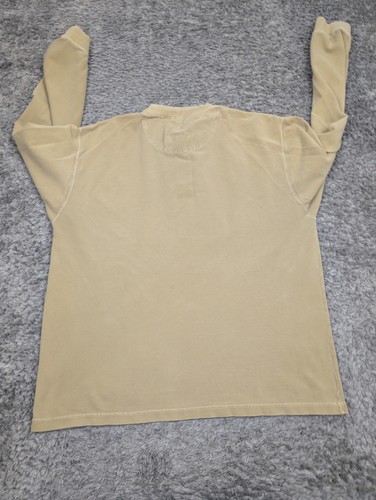 Faded Glory Henley Shirt Mens Size XL Brown Long Sleeve Cotton Tan - Picture 14 of 16