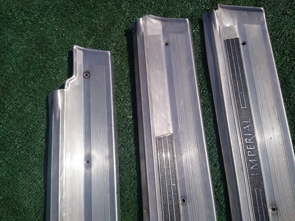 Chrysler Imperial 1967 67 68 molduras de alféizares de puerta OEM (3 piezas) Foto 3 de 4