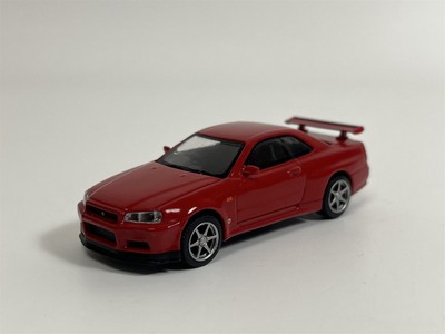 Nissan Skyline GT R R34 V Spec Active Red RHD 1:64 Mini GT