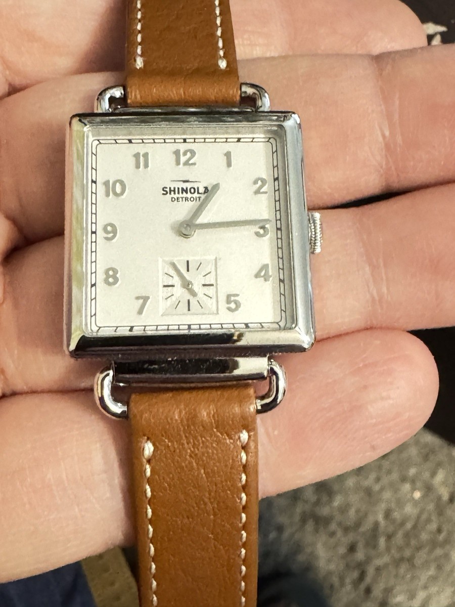 Shinola Cass S0120020129 28mm Stainless Steel Case with Brown