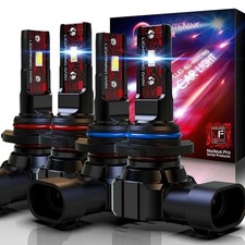 Light Bulbs, HB3 HB4 Fog Bulbs Combo 6500K Xenon White Extremely 9005 9006