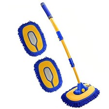 Upgrade Car Wash Brush with Long Handle,Chenille Microfiber Car Blue-002