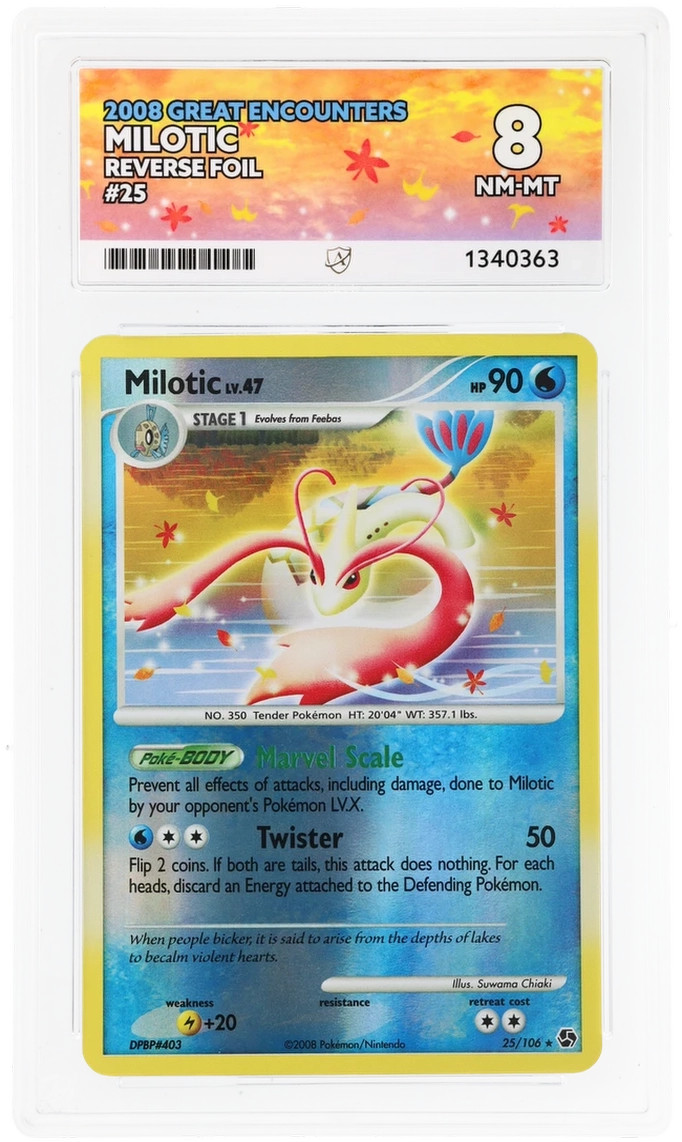 ACE 8 - Milotic - 25/106 - Great Encounters - Pokemon Reverse Foil Holo English