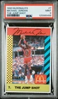 125985488 Michael Jordan 1990 McDonald's Sports Tips #7 Jump Shot PSA 9