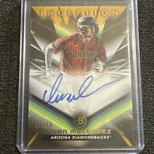 2023 Bowman Inception - Autographs Ivan Melendez #BPA-IM Gold Foil /50 (AU, RC)