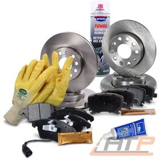 BREMSSCHEIBEN + BREMSBELÄGE VORNE + HINTEN FÜR AUDI A3 SKODA OCTAVIA VW GOLF 5 6