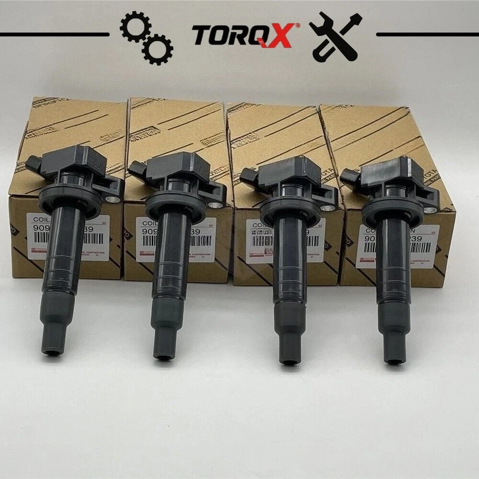 OEM DENSO x4 Ignition Coils For 2001-2012 Toyota Camry Corolla Highlander RAV4 - Image 3 of 4