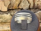 Vintage southwestern Large Sterling silver Band Ring size 10.75--LBB35.26