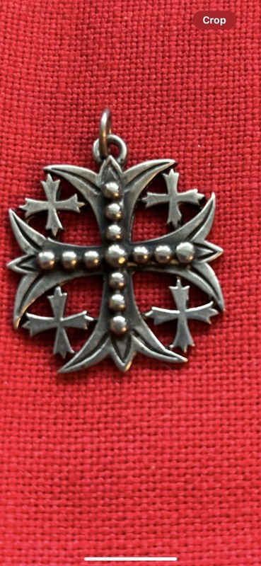 James Avery Retired Silver Jerusalem Beaded Apostle’s Cross Free Delivery
