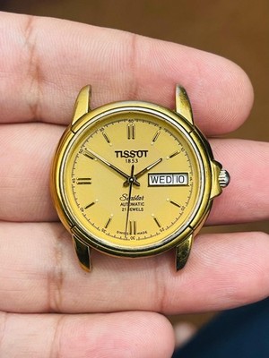 Vintage Tissot Seastar Automatic Day-Date Gold Dial | 21 Jewels | Swiss Made | W