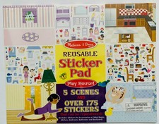 Melissa Doug Play House Sticker Collection 5 Themed Pages Over 175 Stickers