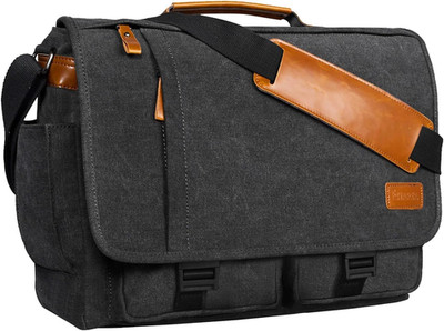 Messenger Bag 17.3 Inch, Mens Computer Bag for Teacher/College/Work/Travel, Wate