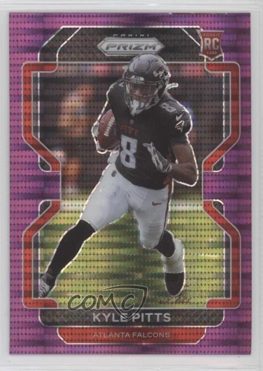 2021 Panini Prizm Rookie Purple Pulsar Prizm Kyle Pitts #341 Rookie RC 17hw