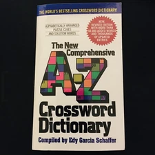 New Comprehensive A-Z Crossword Dictionary 350,000+ Words Edited By Schaffer