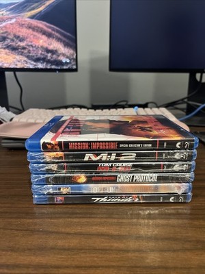 Lot Of 6 Tom Cruise Movies On Blu Ray Mission Impossible Days Of Thunder Top Gun
