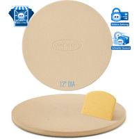 Pizzastein 30 Cm FüR Backofen & Grill, Rund Brotbackstein Cordierit