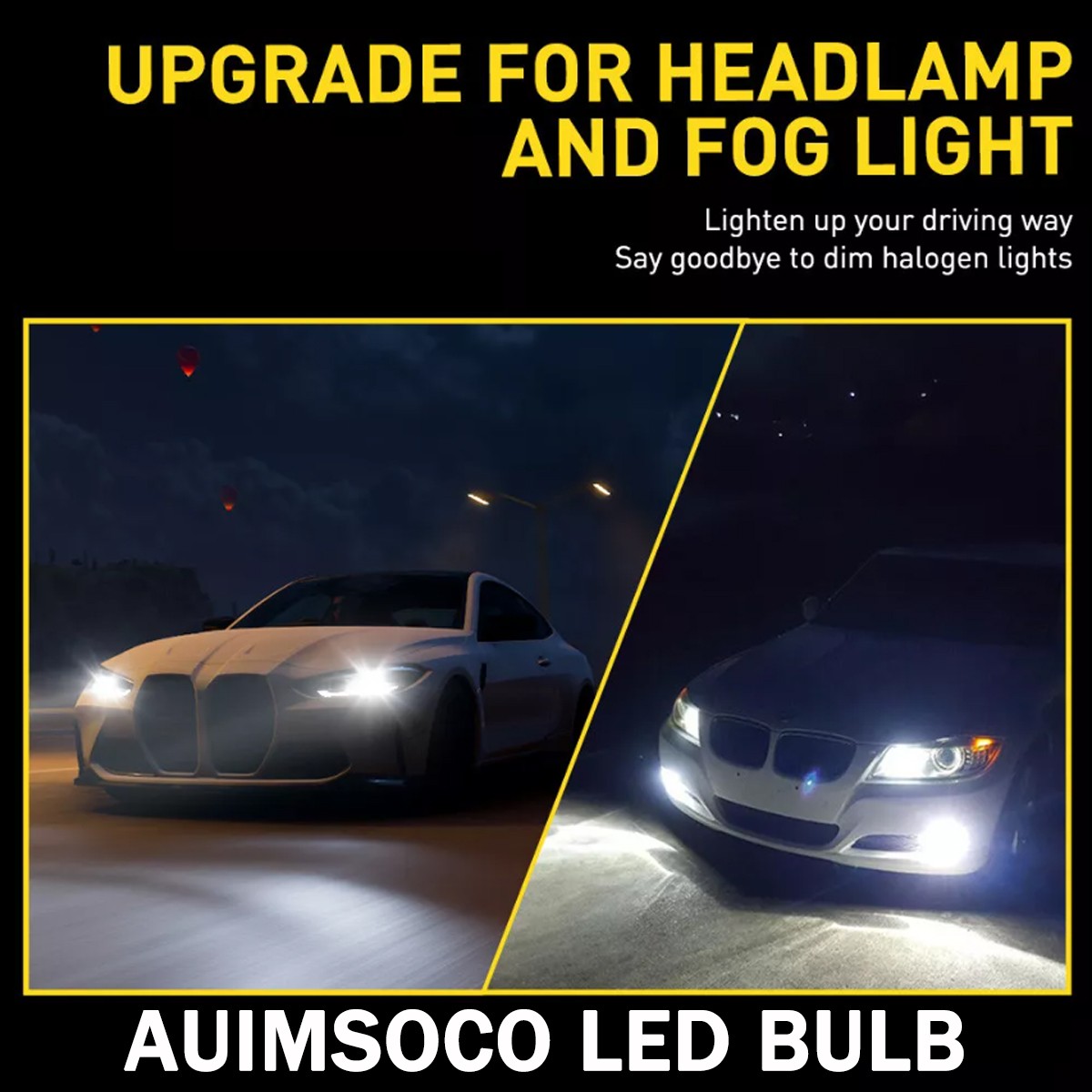 For Aston Martin V12 Vantage Base 6.0L 2010-2017 LED Headlight High Low Bulbs 4x