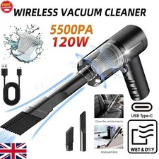Mini Aspiradora Inalámbrica de Mano Portátil para Coche Auto Hogar 120W Nueva