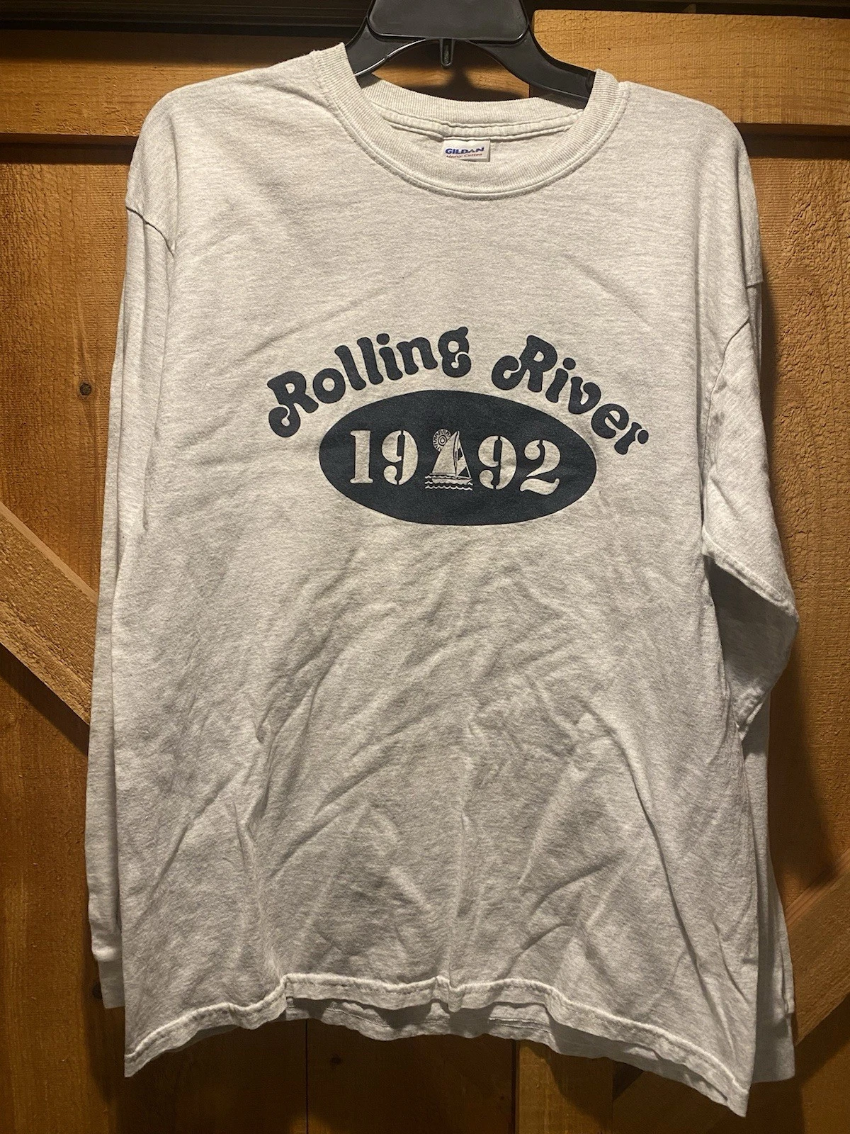 Rolling River Day Camp 1992 Staff Long Sleeve Shirt Men’s Size L