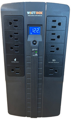 WattBox WB-OVRC-UPS-850-8-UPS Pack&IP Power Condition-850VA-New Bat-PreOwned-EXC